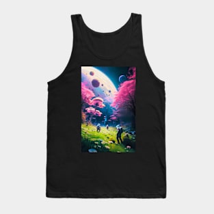 Abstract Another World Explorers Tank Top